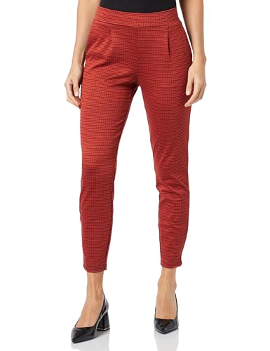 ICHI IHKATE CAMELEON PA Damen Hose Stoffhose mit Stretch enger Schnitt Elastikbund, Größe:M, Farbe:Rooibos Tea (181355) von ICHI