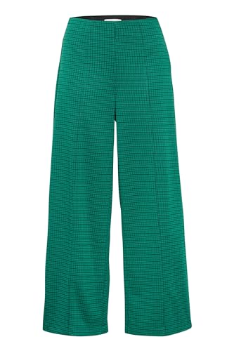 ICHI IHKATE CAMELEON PA2 Damen Hose Stoffhose mit Stretch enger Schnitt, Größe:L, Farbe:Cadmium Green (185424) von ICHI