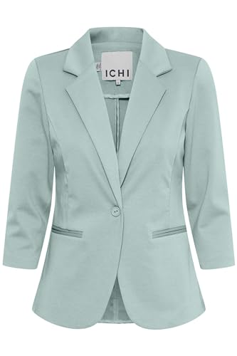 ICHI IHKATE Damen Blazer Jackenblazer Reverskragen Regular Fit, Größe:M, Farbe:Ether (144506) von ICHI
