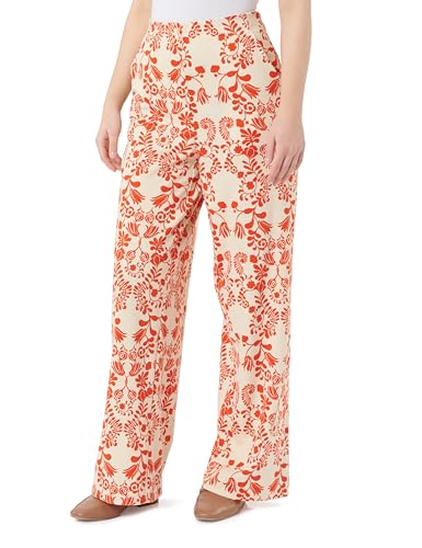 ICHI IHKATE Damen Hose Stoffhose Loose fit, Größe:M, Farbe:Fiesta Flower AOP (204178) von ICHI