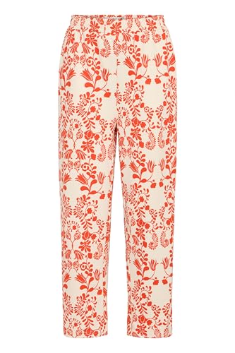 ICHI IHKATE Damen Hose Stoffhose Regular fit, Größe:S, Farbe:Fiesta Flower AOP (204178) von ICHI