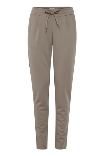 ICHI IHKATE PA2 Damen Sweathose Sweatpants Relaxhose mit Stretch Schmaler Schnitt mit Elastikbund, Größe:XL, Farbe:Driftwood (181210) von ICHI