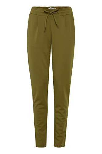 ICHI IHKATE PA2 Damen Sweathose Sweatpants Relaxhose mit Stretch Schmaler Schnitt mit Elastikbund, Größe:XS, Farbe:Avocado (180430) von ICHI