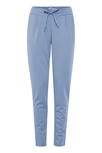 ICHI IHKATE PA2 Damen Sweathose Sweatpants Relaxhose mit Stretch Schmaler Schnitt mit Elastikbund, Größe:XL, Farbe:Forever Blue (164019) von ICHI