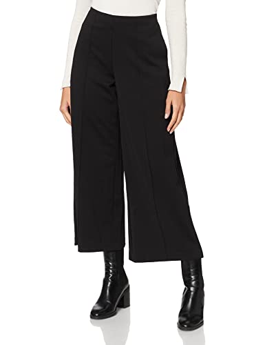 ICHI IHKATE PA7 Damen Hose Stoffhose mit Stretch weiter Schnitt mit Reißverschluss am Elastikbund, Größe:M, Farbe:Black (194008) von ICHI