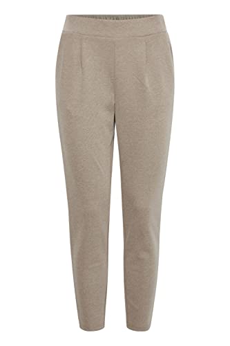 ICHI IHKATE Pique PA Damen Sweathose Sweatpants Relaxhose mit Stretch Enger Schnitt, Größe:L, Farbe:Driftwood (181210) von ICHI