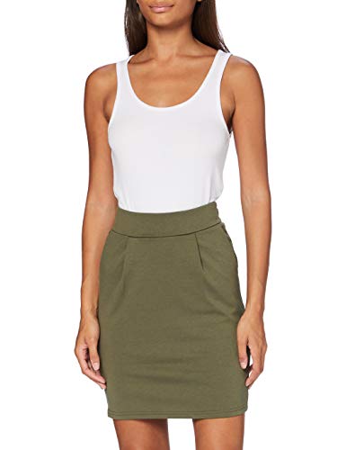 ICHI IHKATE SK Damen Kurzer Rock Minirock mit Stretch und Elastikbund, Größe:XS, Farbe:Kalamata (13024) von ICHI