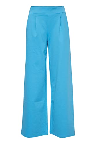 ICHI IHKATE SUS Long Wide PA2 Damen Hose Stoffhose mit Stretch hoher Elastikbund weiter Schnitt, Größe:2XL, Farbe:Blithe (174336) von ICHI