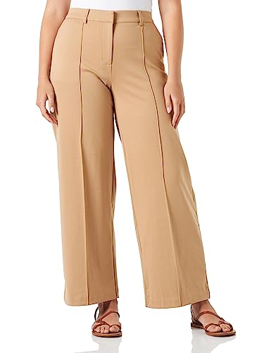 ICHI IHKATE SUS Office Wide PA Damen Hose Stoffhose mit Stretch gerader Schnitt, Größe:L, Farbe:Tannin (171320) von ICHI