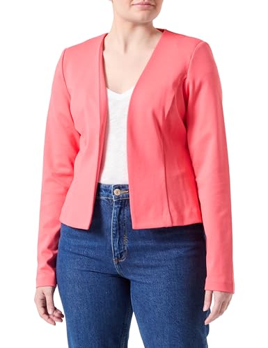 ICHI IHKATE Short BL Damen Blazer Kurzblazer Jacke Kurzblazer mit Stretch, Größe:L, Farbe:Calypso Coral (171744) von ICHI
