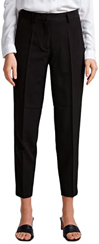 ICHI IHLEXI PA3 Damen Hose Stoffhose mit Stretch gerader Schnitt mit Elastikbund, Größe:36, Farbe:Black (194008) von ICHI
