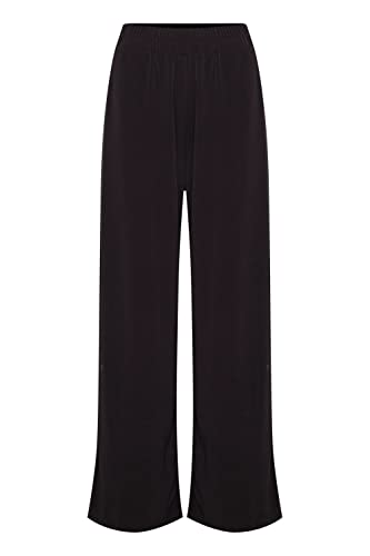 ICHI IHLIMA PA Damen Culotte Hose Stoffhose mit Stretch, Größe:L, Farbe:Black (10001) von ICHI