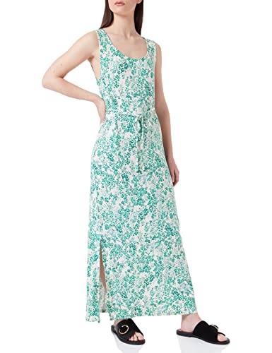 ICHI IHLISA DR17 Damen Freizeitkleid Maxikleid Kleid mit Rundhalsausschnitt Loose-Fit mit floralem Print, Größe:XS, Farbe:Holly Green Print (201165) von ICHI