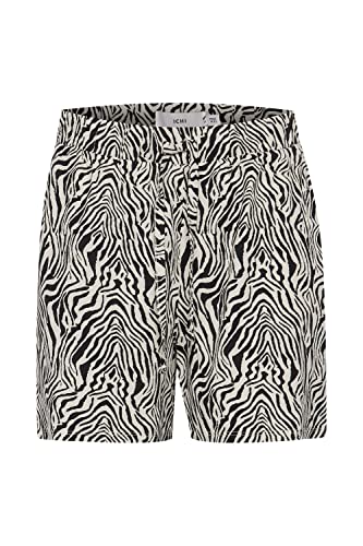 ICHI IHLISA SHO7 Damen Chino Shorts Bermuda Kurze Hose mit Allover-Print, Größe:L, Farbe:Birch (130905) von ICHI