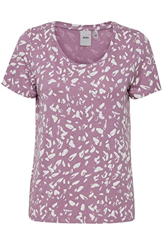 ICHI IHLISA SS5 Damen T-Shirt Kurzarm Shirt mit Rundhalsausschnitt, Größe:L, Farbe:Lavender Mist (163307) von ICHI