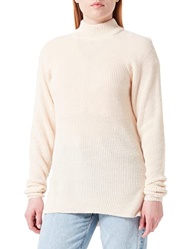 ICHI IHMARAT T Label Damen Strickpullover Rippstrickpullover mit Stehkragen Slim-Fit, Größe:XS, Farbe:Tapioca (121403) von ICHI