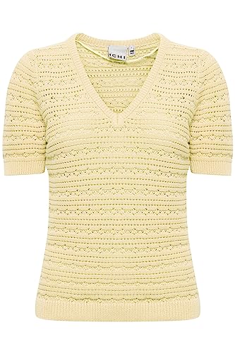 ICHI IHMARION S2-20118211 Damen Strickpullover Pullover Kurzarm, Größe:M, Farbe:French Vanilla (120722) von ICHI