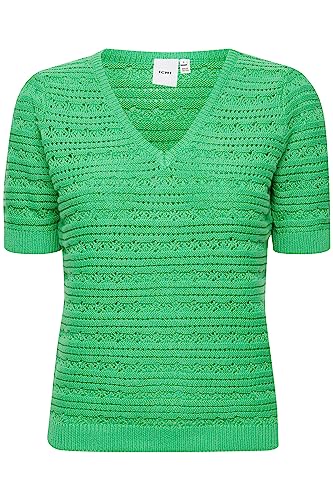 ICHI IHMARION S2-20118211 Damen Strickpullover Pullover Kurzarm, Größe:XL, Farbe:Greenbriar (166127) von ICHI