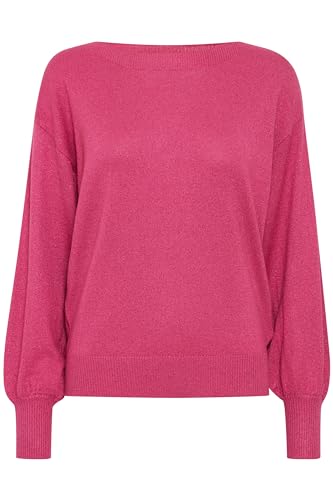 ICHI - IHMOPAZ Lurex LS6 - Pullover - 20110711, Größe:L, Farbe:Festival Fuchsia (192434) von ICHI