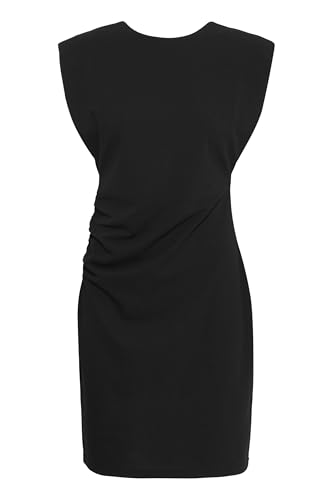 ICHI IHMitine Damen Kleid Midikleid ohne Ärmel mit Rückenausschnitt Skinny fit, Größe:L, Farbe:Black (194008) von ICHI