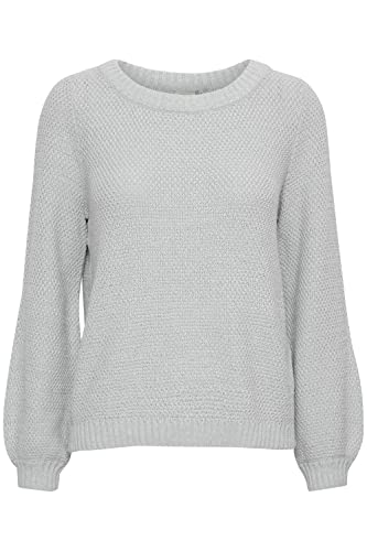 ICHI - IHNOELLE LS - Pullover - 20116750, Größe:M, Farbe:Light Grey Melange (200317) von ICHI