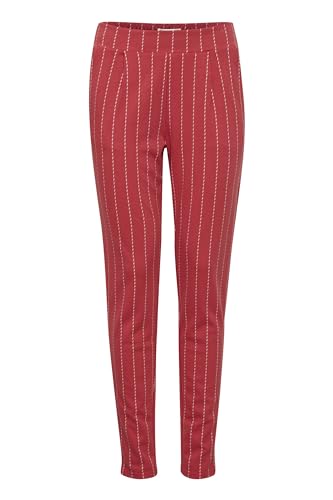 ICHI IHRUTI PA14 Damen Stoffhose Hose 68% Viskose (LivaEco(TM)), 14% Polyester, 13% Polyamid, 5% Elasthan Regular fit, Größe:XL, Farbe:Mineral Red (171537) von ICHI