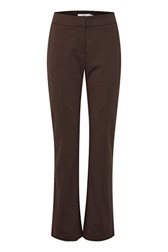 ICHI IHSIMONSE PA3 Damen Hose Stoffhose mit Stretch ausgestellte Beine, Größe:L, Farbe:Bracken (191015) von ICHI