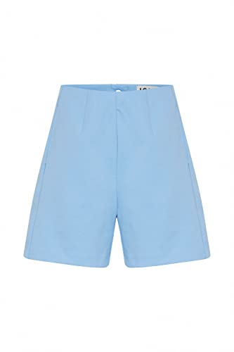 ICHI IHSIMONSE SHO2 Damen Chino Shorts Bermuda Kurze Hose mit Stretch Reißverschluss am Bund Regular-Fit, Größe:S, Farbe:Little Boy Blue (164132) von ICHI