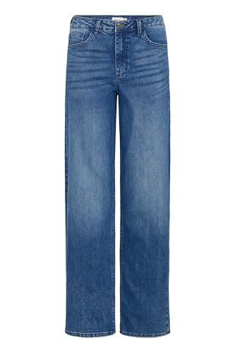 ICHI IHTWIGGY Damen Jeans Denim Hose Baumwollmischung Loose fit, Größe:W30/32, Farbe:Medium Blue (19037) von ICHI