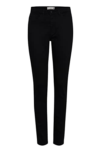 ICHI IHTWIGGY LULU Damen Jeans Denim Hose mit Stretch Schmaler Schnitt, Größe:27/30, Farbe:Black (194008) von ICHI