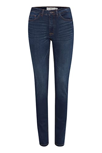 ICHI IHTWIGGY LULU Damen Jeans Denim Hose mit Stretch Schmaler Schnitt, Größe:27/30, Farbe:Dark Blue (19038) von ICHI