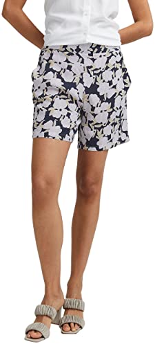 ICHI IHVERA SHO4 Damen Chino Shorts Bermuda Kurze Hose Loose-Fit Gemustert, Größe:36, Farbe:Lavender Fog (133820) von ICHI