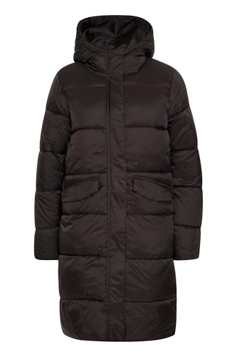 ICHI IHZORANA Damen Winterjacke Damenjacke Steppmantel Jacke mit Kapuze regular fit, Größe:XS, Farbe:Black (194008) von ICHI