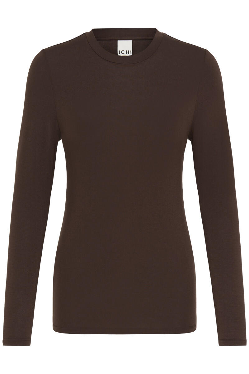 ICHI - Langarmshirt - Ihphiluca braun - Gr. - M von ICHI