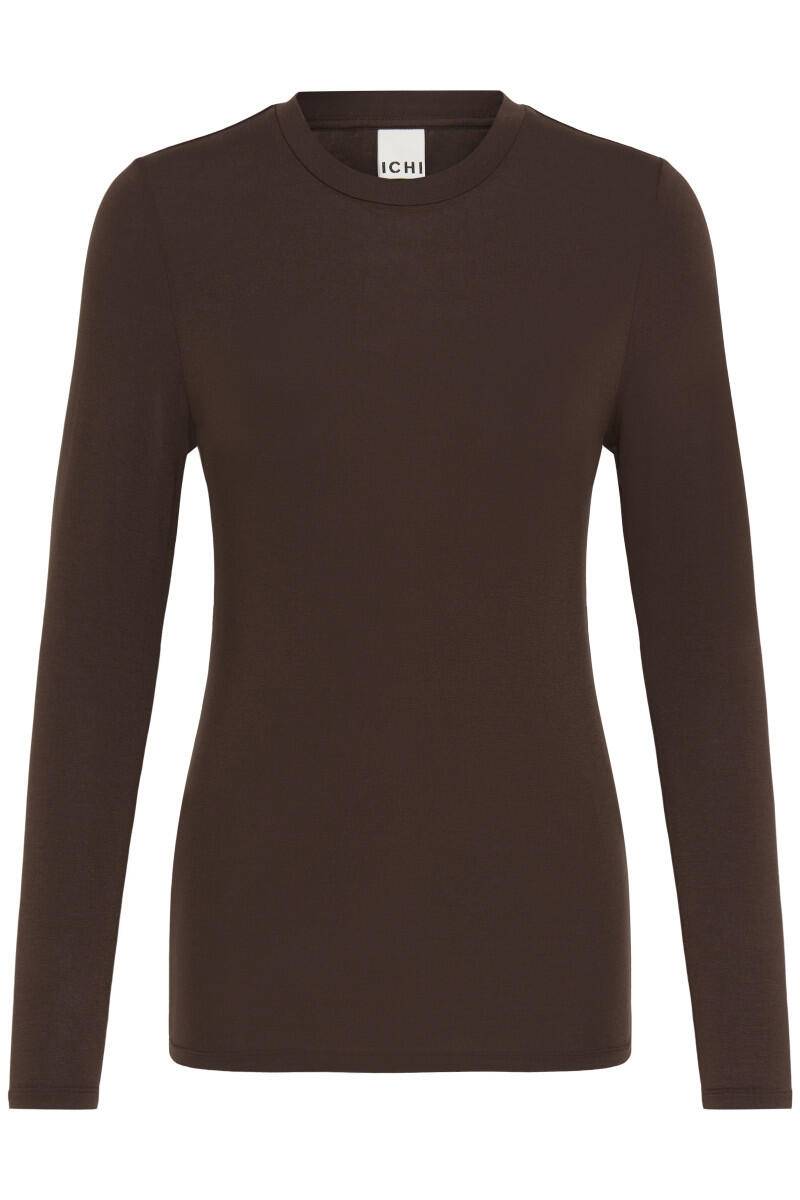 ICHI - Langarmshirt - Ihphiluca braun - Gr. - M von ICHI