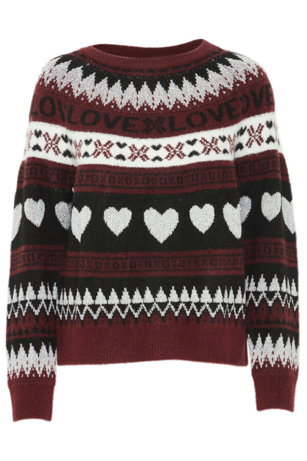 ICHI - Pullover - Ihcerisa rot - Gr. - XS von ICHI