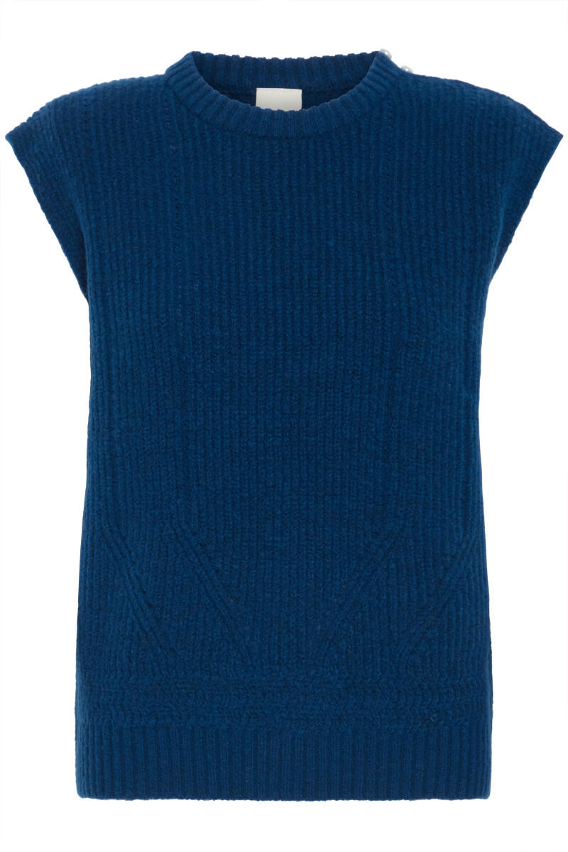 ICHI - Pullunder - Povoke blau - Gr. - XS von ICHI