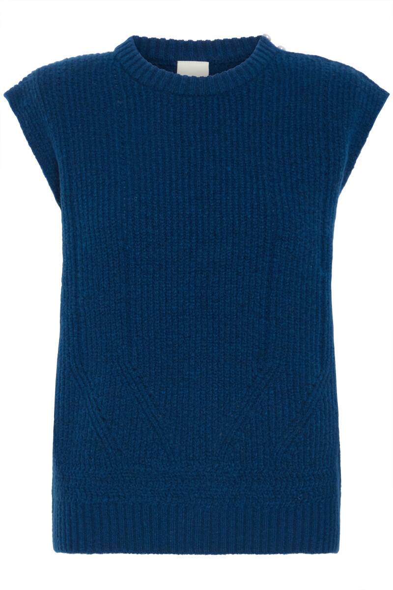 ICHI - Pullunder - Povoke blau - Gr. - XS von ICHI