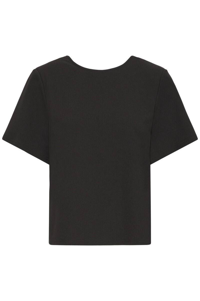 ICHI - Shirt mit Knoten - Ihmatine schwarz - Gr. - M von ICHI