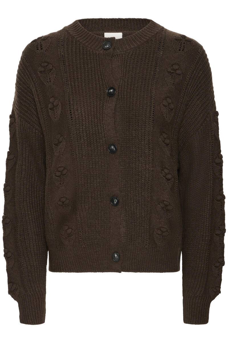 ICHI - Strickjacke - Ihmylle braun - Gr. - L von ICHI