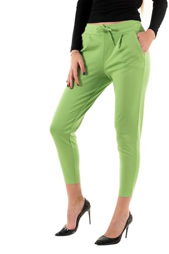 ICHI Damen Ihkate Pa Lässige Business-Hose, 156428/Green Tea, S EU von ICHI