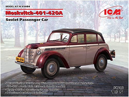 ICM ICM35484 1:35-Moskvitch-401-420A Sowjetischer Personenwagen von ICM