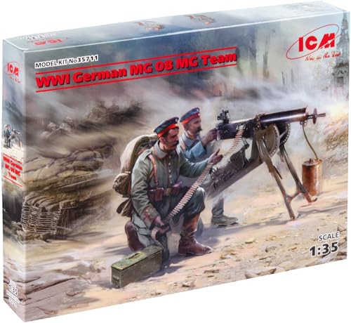 ICM ICM35711 1:35-WWI German MG08 MG Team (2 Figuren) von ICM