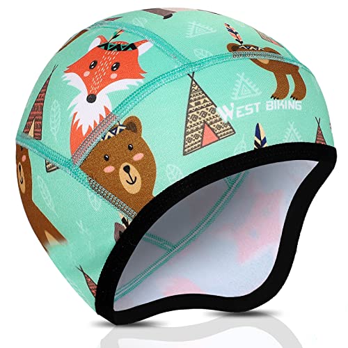 ICOCOPRO Fahrrad Mütze Winter Kinder | Wintermütze Fahrradmütze unter Helm | Sportmütze Unterziehmütze | Bike Warm Cap Winddichte | Radmütze Laufmütze Unisex für Alle Outdoor Aktivitäten von ICOCOPRO