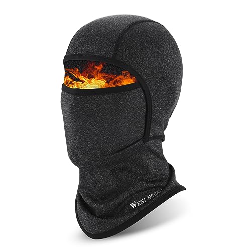 ICOCOPRO Sturmhaube Kinder Winter - Winddichtes Balaclava Kinder - Warme Sturmmaske Schwarz - Skimaske Gesichtshaube Kinder - Skimütze Schlupfmütze Sturmmütze - Fahrradmütze unter Helm von ICOCOPRO