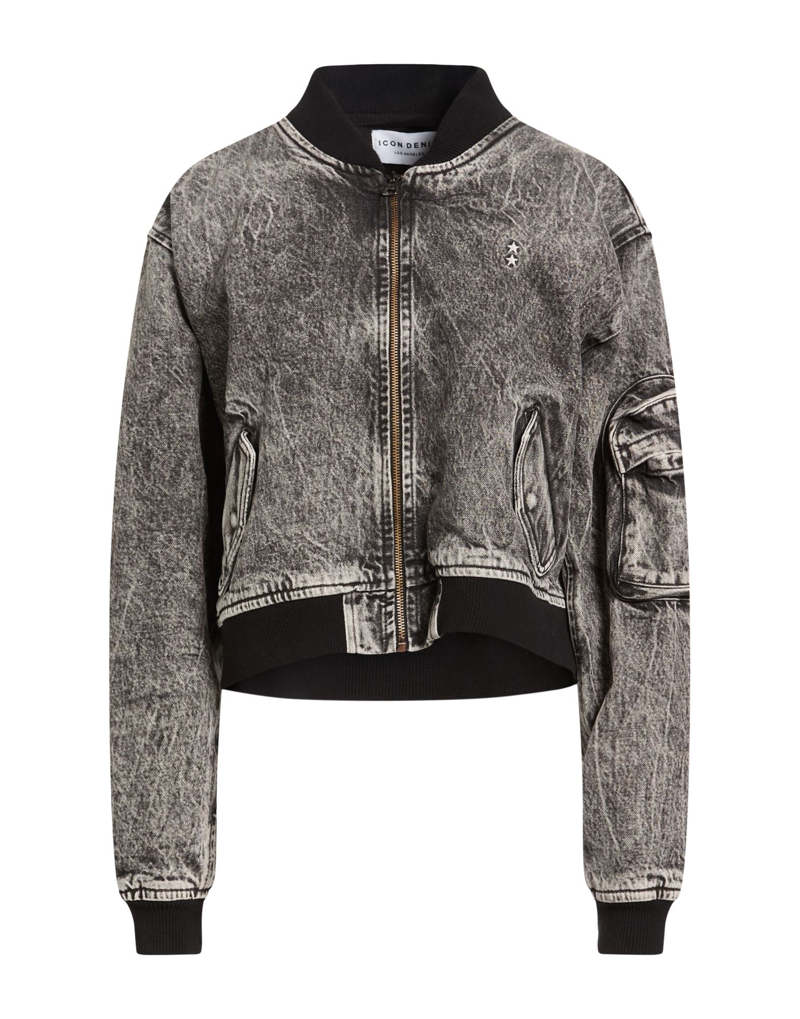 ICON DENIM Jeansjacke/-mantel Damen Schwarz ICON DENIM Jeansjacke/-mantel Damen Schwarz von ICON DENIM