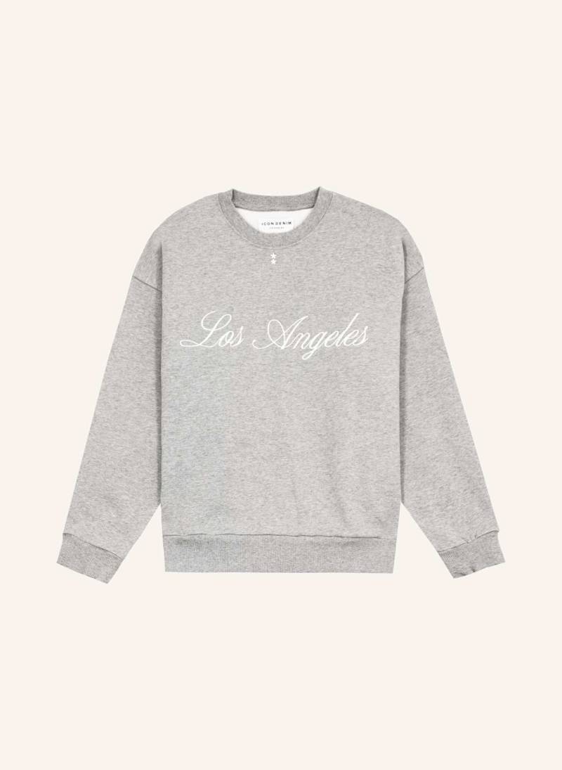 Icon Denim Sweatshirt Fitz grau von ICON DENIM