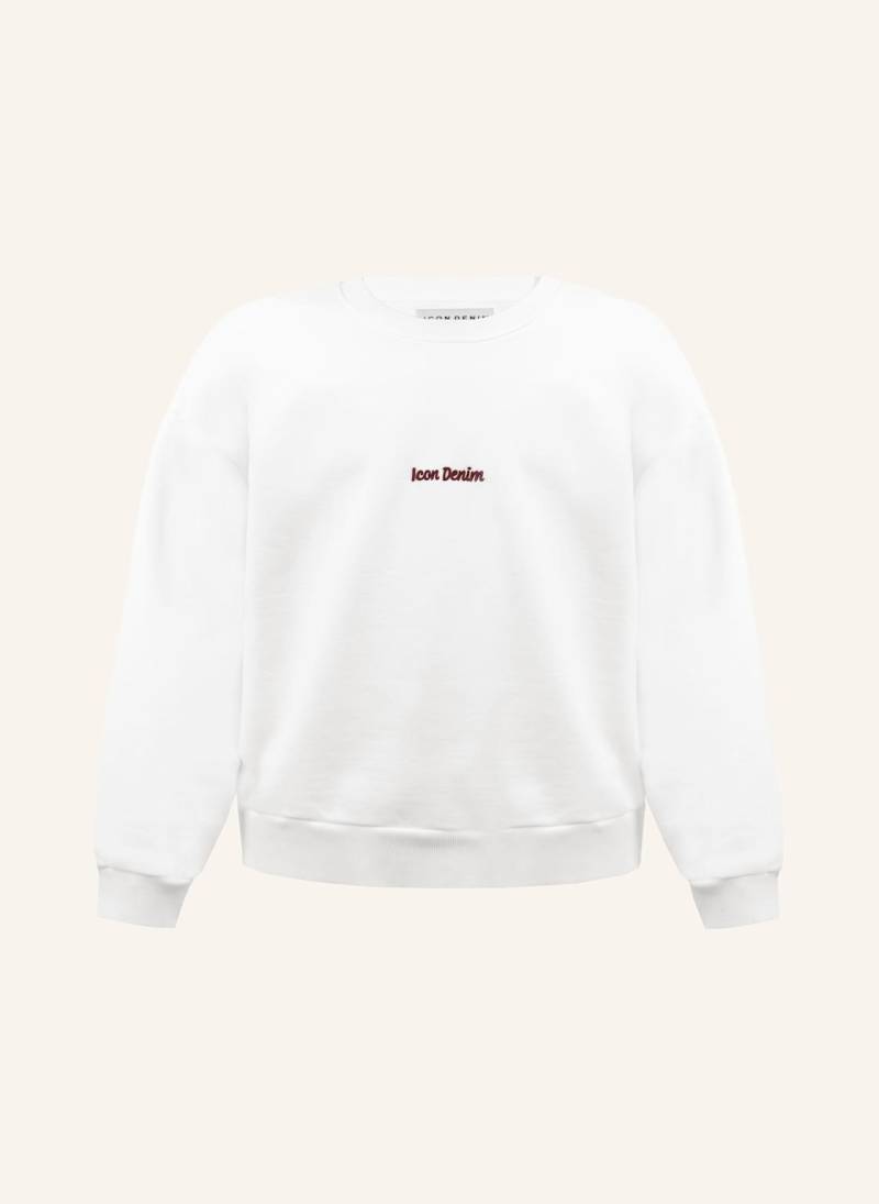 Icon Denim Sweatshirt Fitz weiss von ICON DENIM