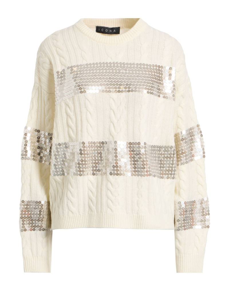 ICONA by KAOS Pullover Damen Cremeweiß von ICONA by KAOS