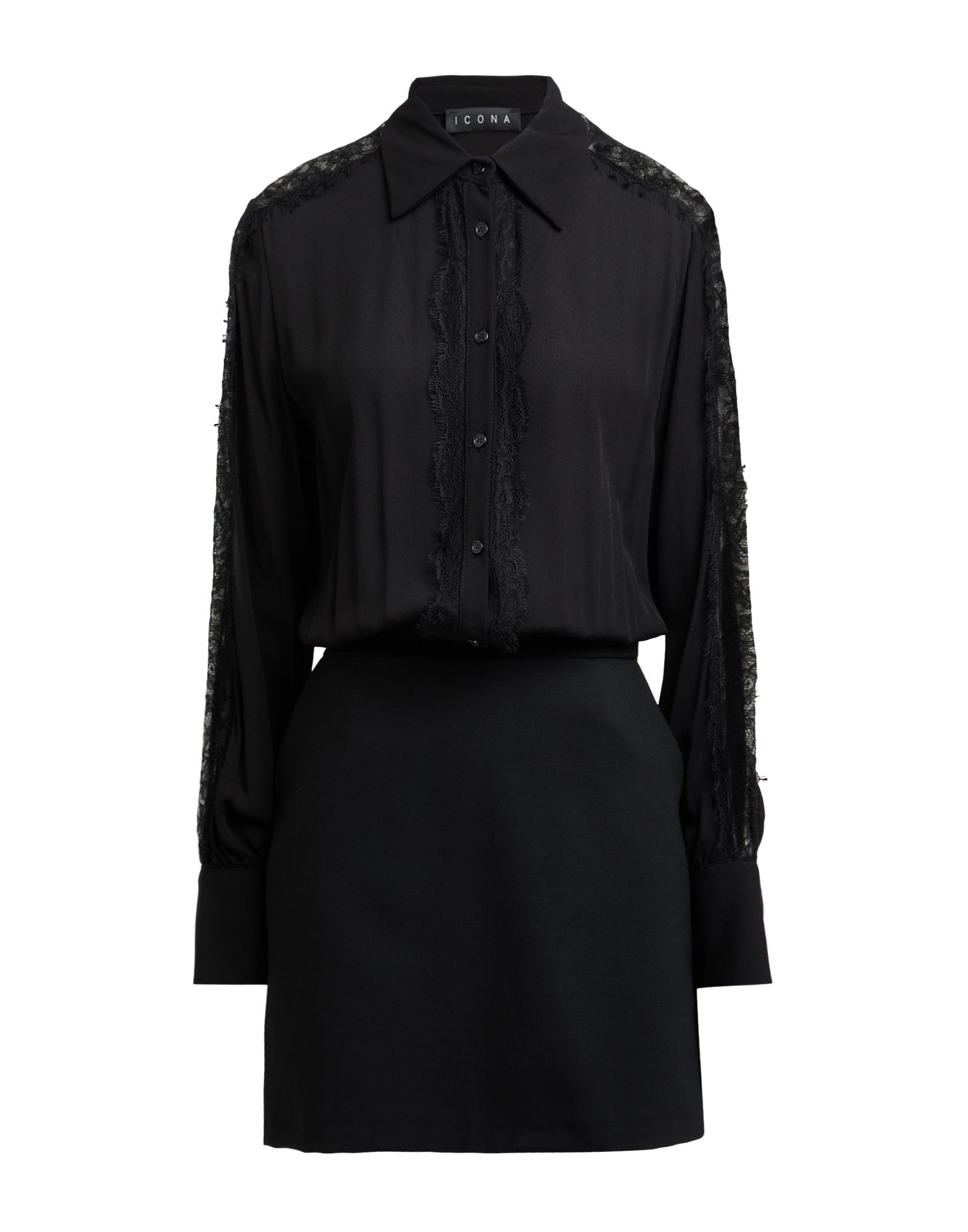 ICONA Mini-kleid Damen Schwarz ICONA Mini-kleid Damen Schwarz von ICONA